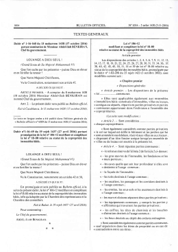 Bulletin Officiel 03-11-2016