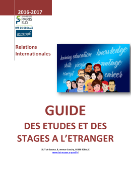télécharger le GUIDE DES ÉTUDES ET STAGES À