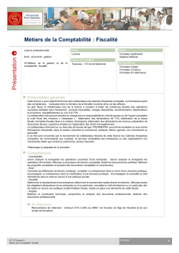 Fiche formation - Universit&eacute; Toulouse III