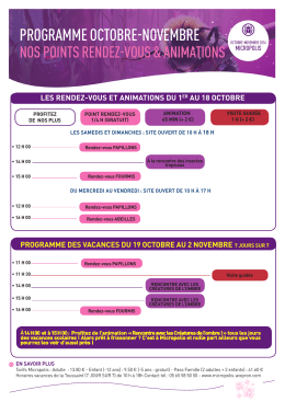 Téléchargez le programme d`octobre et novembre 2016