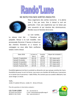 ne ratez pas nos sorties insolites