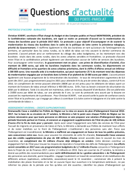 1 Du mardi 15 novembre 2016 - de la part de