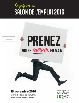 salon de l`emploi 2016 - Association des diplômés de l`UQAC