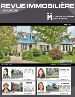 La Revue CIMAURICIE.com - La Chambre immobilière de la Mauricie