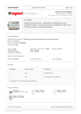Télécharger en PDF - Legrand E