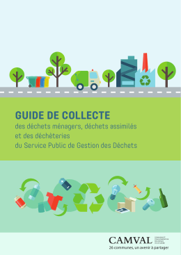 Guide de collecte - P&ocirc;le environnement de la CAMVAL