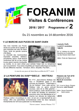 Télécharger le programme n°2 des Visites-Conférences