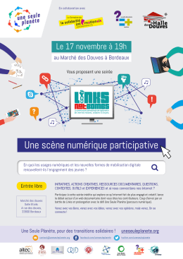 Une scène numérique participative