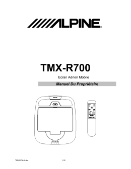 TMX-R700 - Alpine Europe