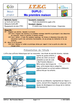 DUPLO : Ma premi&egrave;re maison