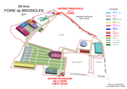 Plan de la foire - Foire de Brignoles