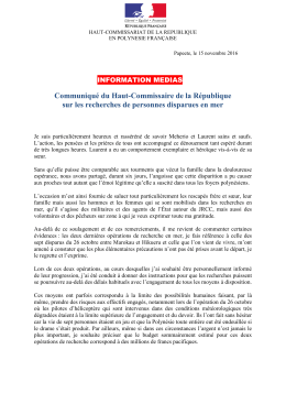 Le communiqué de presse du Haut commissariat en intégralité ici.