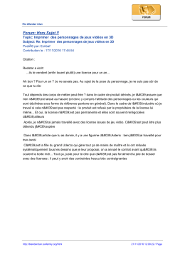 Forum: Hors Sujet - The Blender Clan