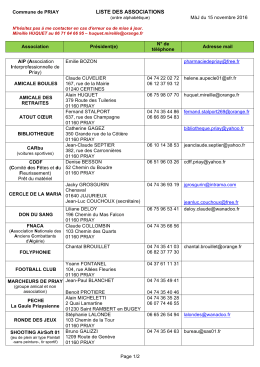 Liste Associations 15.