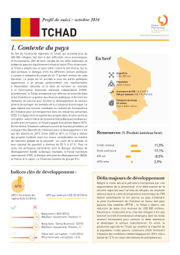 1. Contexte du pays - Global Partnership for Effective Development