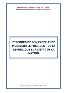 Honorables D&eacute;put&eacute;s et S&eacute;nateurs