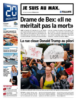 Drame de Bex: &laquo;Il ne m&eacute;ritait pas la mort