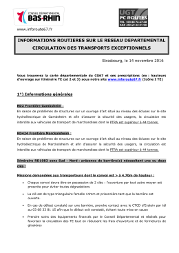 inforoute TE du 14-11-2016