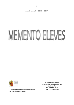 Ann&eacute;e scolaire 2016 &ndash; 2017 - Espace Ecole