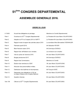 51 congres departemental