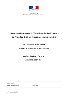 Michel SAPIN - Portail de l`&eacute;conomie et des finances