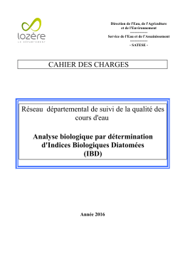 Cahier des charges