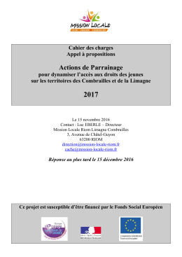 PROJET FSE 2017 appel à proposition PARR[...]