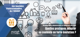 Quelles pratiques adapter au contexte en forte - PNRS