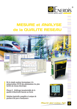 Mesure et analyse de la qualit&eacute; r&eacute;seau