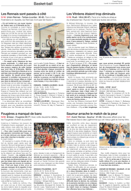 Basket-ball - Rennes Basket