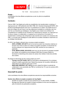 Coordinateur-trice des affaires européennes