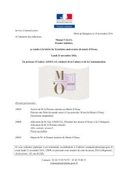 Trentième anniversaire du musée d`Orsay
