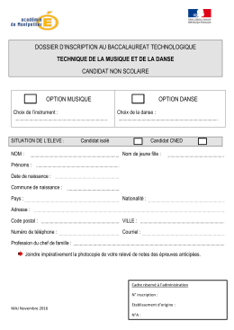 dossier d`inscription au baccalaureat technologique technique de la