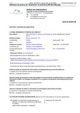R&eacute;fection du pertuis du "Scailmont" au droit de la RN 59 &agrave; Manage