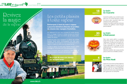 Trains resto et train &agrave; vapeur du LEB