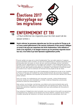 EnFErmEmEnt Et tri Élections 2017 Décryptage sur les