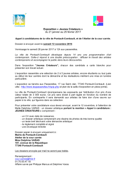 Téléchargez ici le dossier - Site officiel de la Ville de Pontault