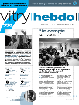 Vitry hebdo 538 - Mairie de Vitry-sur