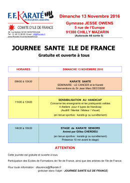 journee sante ile de france