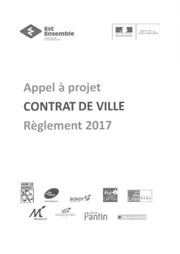 l`appel à projet 2017