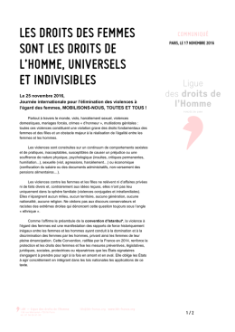 Téléchargez le communiqué - Ligue des droits de l`Homme
