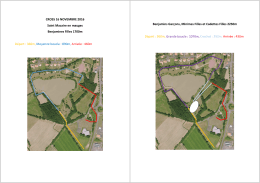 Parcours CROSS 16 NOVEMBRE 2016