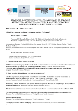 belgische kampioenschappen/ championnats de - Kbwb