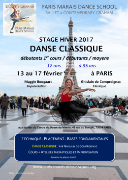 danse classique - Paris Marais Dance School