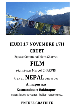 affiche film trek nepal