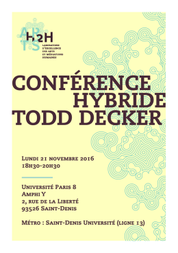 conférence hybride todd decker