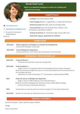 Voir son CV.