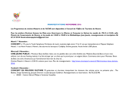 mois de Novembre - Nevers Tourisme