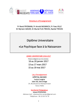 Programme et bulletin d`inscription