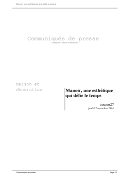 Manoir, une esthétique qui défie le temps